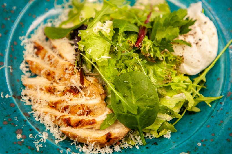 Costa Vida Signature Salad with grilled chicken